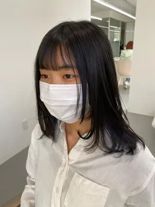 ミディアム 小岸 竜のヘアスタイル