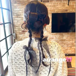 セミロング ヘアアレンジ Lyhair🦊🎀 AKIのヘアスタイル