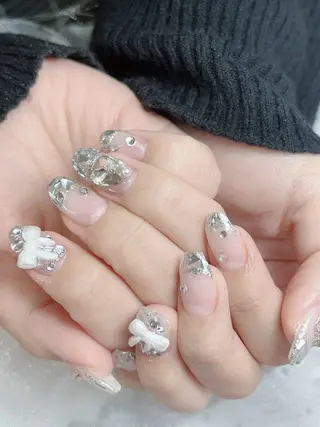 ネイル candy nail 韓国風ワンホンネイルのネイルデザイン