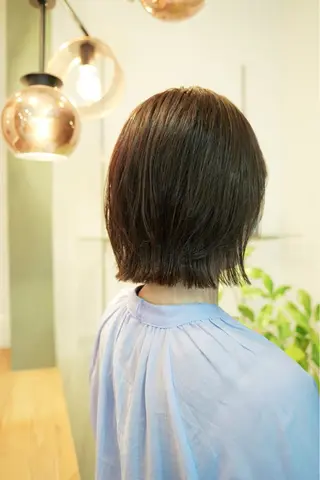 ショート ボブ／縮毛矯正／ YUUのヘアスタイル