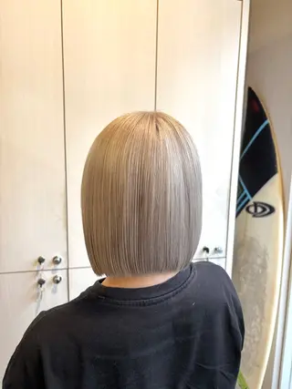 ミディアム カラー あべ ゆうかのヘアスタイル