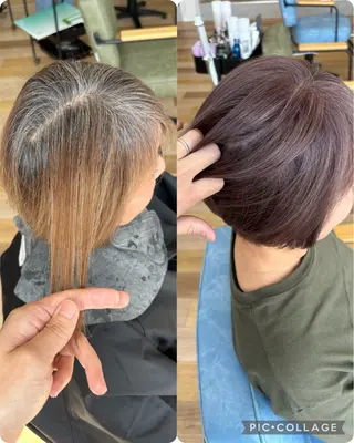 ショート ケアブリーチ 黒瀬有汰のヘアスタイル