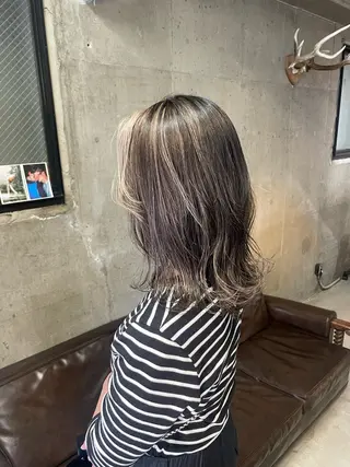 ミディアム カラー ショート/パーマ /muku サリのヘアスタイル