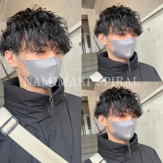 パーマ メンズ 大阪美容師 井上智博のヘアスタイル