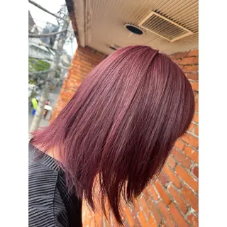 ミディアム カラー Lagom なかだのヘアスタイル