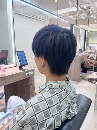 ショート メンズ ﾚｲﾔｰ🩵透明感 ೀユイ🌙のヘアスタイル