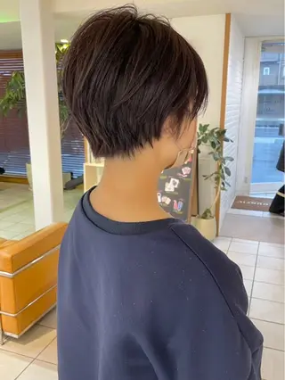 ショート 🌿透明感カラー 松本麻里奈🌼のヘアスタイル