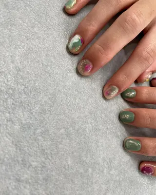 ネイル kiii.__ ✴︎*のネイルデザイン