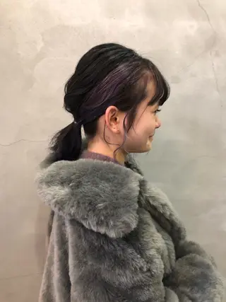カラー ヘアアレンジ 大山 茶子のヘアスタイル