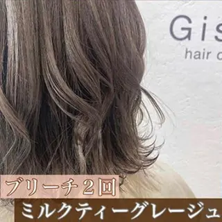 ミディアム カラー jill by gisel＿のヘアスタイル