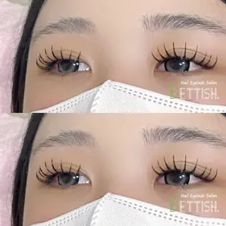 マツエク・マツパ BETTISH🩵 SERIのマツエク・マツパデザイン