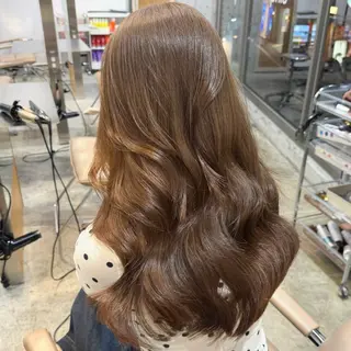 セミロング カラー ヘーゼルベージュ 🩰🤎miharuのヘアスタイル