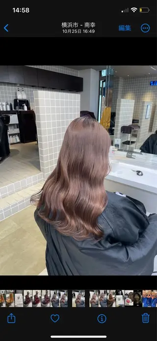 ロング カラー ヘアアレンジ 💗横浜美容室 💗HARUNAのヘアスタイル