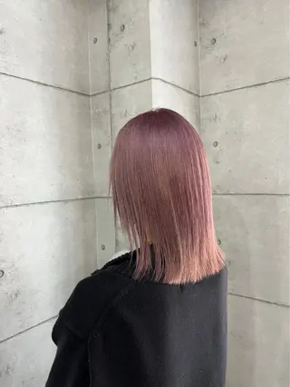 ミディアム カラー ヘアアレンジ 髪質改善デザイナー &mirai ryoのヘアスタイル