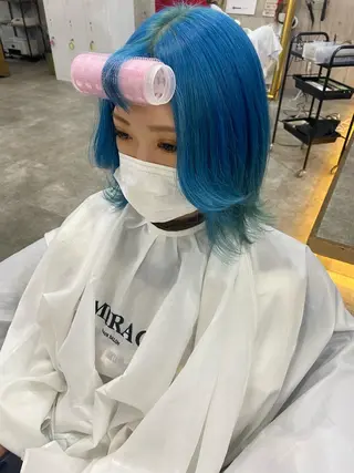 ショート カラー SHURI❤️🔥 中/韓mix ♡のヘアスタイル