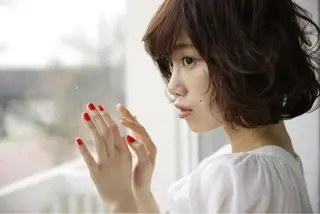 ショート カラー 縮毛矯正セミナー講師 ヨコモリユウキのヘアスタイル