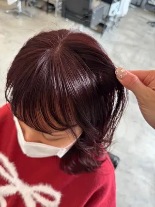 ショート カラー レイヤー🩰顔まわり /透明感/kanaのヘアスタイル