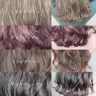 セミロング カラー パーマ ヘアアレンジ メンズ キッズ ネイル マツエク・マツパ 新宿駅近♡友達とOK 🦋W -ワット -のヘアスタイル