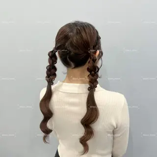ロング ヘアアレンジ Hairset minoriのヘアスタイル