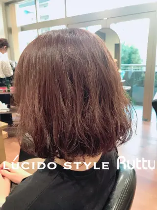 ミディアム パーマ アザマ　ヤスカツ _rosso 川口のヘアスタイル