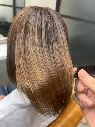 ミディアム カラー ⭐️縮毛矯正特化 小松邦彦⭐️のヘアスタイル