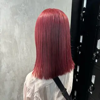 セミロング カラー ヘアアレンジ 🍀淡色×ブリーチ/ ベージュ✨RINOのヘアスタイル