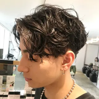 ショート パーマ 藤川 明英里のヘアスタイル