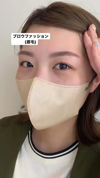 アイブロウ poka lash所属・poka lash 奥村の眉毛・アイブロウイメージ