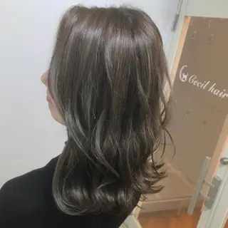 ミディアム カラー sharesalon セキケイタのヘアスタイル