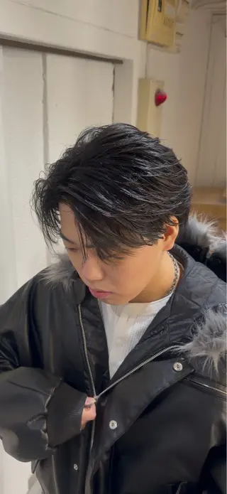 パーマ メンズ メンズ専門 星雅哉のヘアスタイル