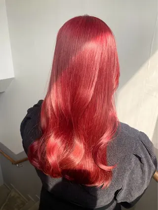 セミロング カラー うる艶カラー /縮毛矯正✨レオンのヘアスタイル