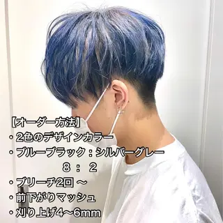 ミディアム カラー メンズ SNSで大バズり‼️ 欧米風ヘア大ヒット中のヘアスタイル