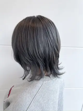 セミロング カラー 透明感カラー/艶感/ メンズパーマ/福島のヘアスタイル