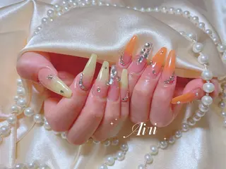 ネイル ネイルサロンAiri 長さ出し·シンプルのネイルデザイン