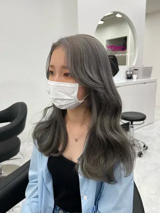 ロング カラー ヘアアレンジ 透明感×韓流ハイ トーン🫧RYUTAのヘアスタイル