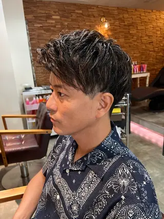 ショート メンズ 透明感・艶感 小坂隼斗のヘアスタイル