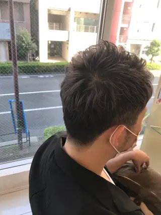 ショート カラー メンズ yukari 艶髪ヘアのヘアスタイル