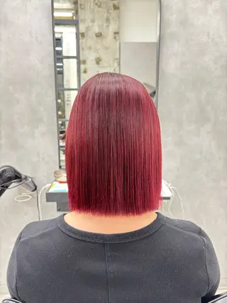 ミディアム カラー すぐ巻ける縮毛矯正 🍀勝倉　麗のヘアスタイル