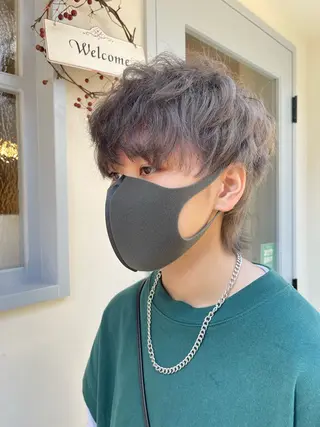 ショート カラー パーマ nowhere ノーウェアのヘアスタイル