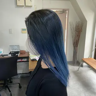 ミディアム カラー パーマ ヘアアレンジ メンズ キッズ ネイル マツエク・マツパ 切りっぱなしヘアボブ ミディアムヘアRYOのヘアスタイル