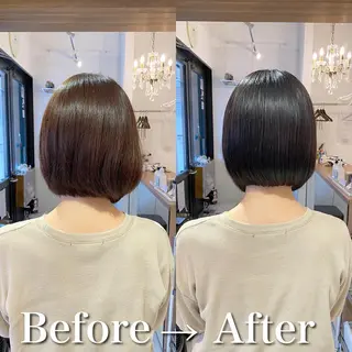 ショート カラー 髪質改善特化 安東駿介のヘアスタイル
