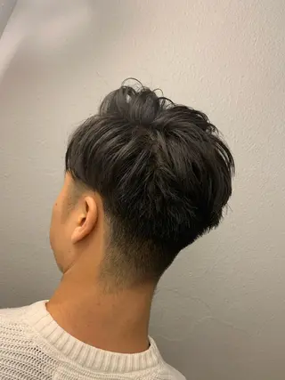 ミディアム パーマ メンズ ひらお あおとのヘアスタイル