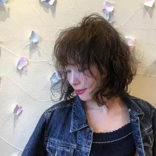 ミディアム カラー ヘアアレンジ G LUX 清水のマツエク・マツパデザイン