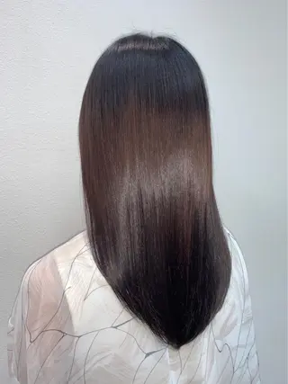 ロング パーマ ブリーチでもできる 縮毛矯正相原慎🌈のヘアスタイル
