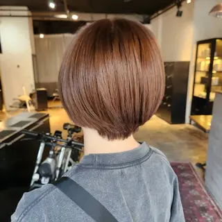ショート カラー ハヤシ マユ ✂ 府中美容室のヘアスタイル