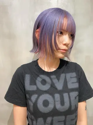 ショート カラー qpula misuzuのヘアスタイル