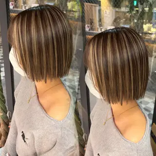 ショート カラー 🌊ハイライト Rizu🌊のヘアスタイル