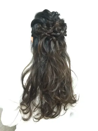 ロング ヘアアレンジ 早朝✨ヘアセット 着付け/清水玲歌のヘアスタイル