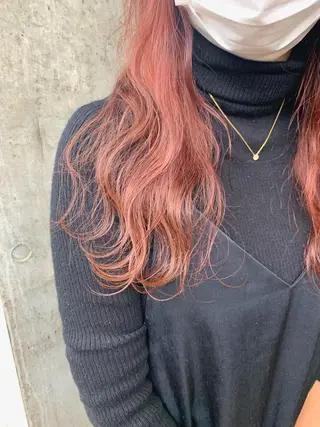 ロング カラー ミルクティーベージュ ブリーチ 店長 清水のヘアスタイル