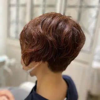 ショート カラー メンズ キッズ ✂︎ショート、ボブ、 レイヤー🩵YUMIのヘアスタイル